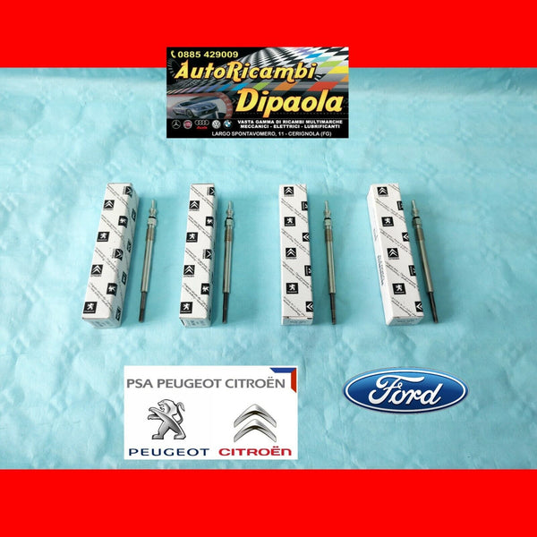 Set Di 4 Candelette Preriscaldamento Diesel Universali Per Ford Focus, Transit, C-Max 1.8 TDCI - Akozon - Foto 2