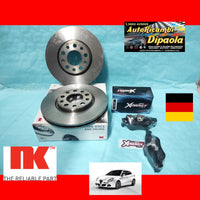 KIT DISCHI + PATTINI PASTIGLIE FRENO ALFA ROMEO GIULIETTA 1.6 JTDM 1.4 BENZINA