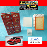 KIT TAGLIANDO ORIGINALE FIAT 500L 1.4 BENZINA 95 120 CV SELENIA 5W40 K-PE FILTRI