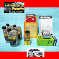 KIT TAGLIANDO PEUGEOT 208 dal 2012 1.4 HDI 50KW 68CV 4L OLIO 5W30 + KIT 4 FILTRI