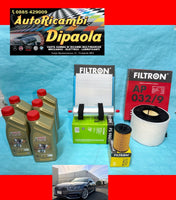 KIT TAGLIANDO AUDI A4 B9 (15 ) 2.0 TDI 122 150 190 CV 5L CASTROL 5W30 + 4 FILTRI