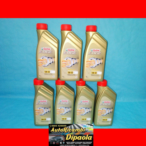 7 LITRI OLIO MOTORE AUTO CASTROL 5W30 EDGE FST LONG LIFE VW 504 00/507 –  AUTORICAMBI DIPAOLA