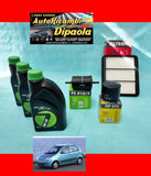 KIT TAGLIANDO FILTRI + 3L OLIO 5W30 CHEVROLET MATIZ 0.8 1.0 BENZINA GPL 05>