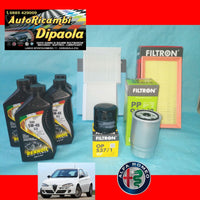 KIT TAGLIANDO ALFA ROMEO 147 1.9 JTD JTDM 101 115 120 150 CV 5L 5W40 + 4 FILTRI