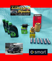 KIT TAGLIANDO + 6 CANDELE SMART COUPE CABRIO 450 (98-07) 0.7 700 BENZINA 3L 5W30
