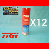 12 PEZZI PZ TRW PULITORI FRENI FRIZIONI BRAKE CLEANER PFC105CE 500ML UNIVERSALE