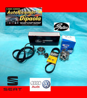 KIT DISTRIBUZIONE GATES + POMPA ACQUA +CINGHIA VW POLO 9n SEAT IBIZA 1.4 1.9 TDI