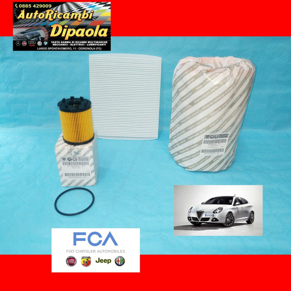 KIT TAGLIANDO ORIGINALE ALFA ROMEO GIULIETTA 1.4 TB BENZINA KIT FILTRI ORIGINALI