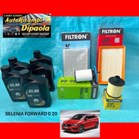 KIT TAGLIANDO FIAT TIPO 1.6 D 84 88 KW 114 120 CV 5L SELENIA 0W20 + 4 FILTRI