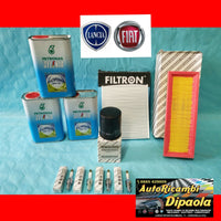 KIT TAGLIANDO + CANDELE ORIGINALE FIAT GRANDE PUNTO EVO GPL METANO NATURAL POWER