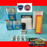 KIT TAGLIANDO + CANDELE ORIGINALE FIAT GRANDE PUNTO EVO GPL METANO NATURAL POWER