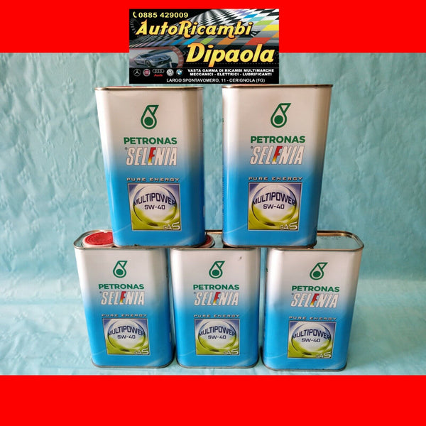 5 LITRI OLIO MOTORE SELENIA MULTIPOWER GAS METANO ORIGINALE FIAT LANCI –  AUTORICAMBI DIPAOLA