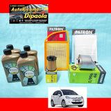 KIT TAGLIANDO PEUGEOT 208 dal 2012 1.4 HDI 50KW 68CV 4L TOTAL 5W30 + 4 FILTRI