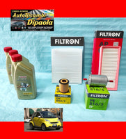 KIT TAGLIANDO SMART FORTWO 451 (07>) 0.8 CDI DIESEL 3L CASTROL 5W30 + 4 FILTRI