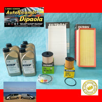 KIT TAGLIANDO FIAT SCUDO 270 (07>) 2.0 MULTIJET 120 128 136 163 CV OLIO + FILTRI