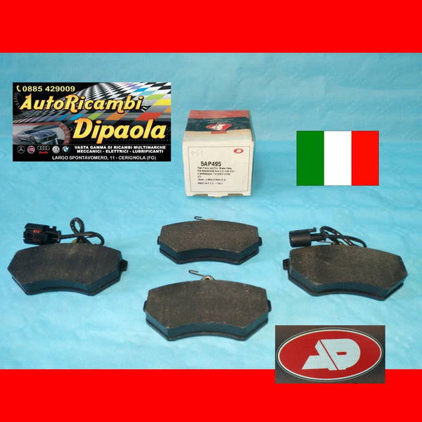 PATTINI PASTIGLIE FRENI ANTERIORI AP AUDI 80 VW GOLF III VENTO 05P495