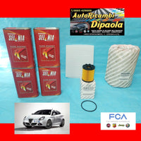 KIT TAGLIANDO ORIGINALE ALFA ROMEO GIULIETTA 1.4 TB 4L SELENIA FILTRI ORIGINALI