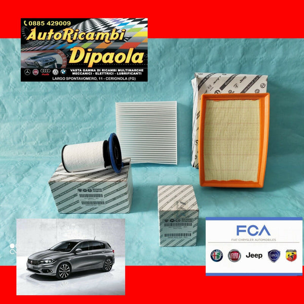 KIT TAGLIANDO ORIGINALE FIAT TIPO 1.3 MULTIJET EURO 6 KIT 4 FILTRI ORIGINALI