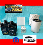 KIT TAGLIANDO ORIGINALE ALFA ROMEO GIULIETTA 1.4 TB 4L SELENIA FILTRI ORIGINALI