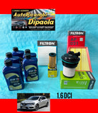 KIT TAGLIANDO RENAULT ESPACE V MEGANE IV SCENIC IV 1.6 DCI 5L ELF 5W30 + FILTRI