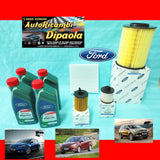 KIT TAGLIANDO FORD C-MAX II FOCUS III 3 KUGA 1.5 TDCI CASTROL + FILTRI ORIGINALI