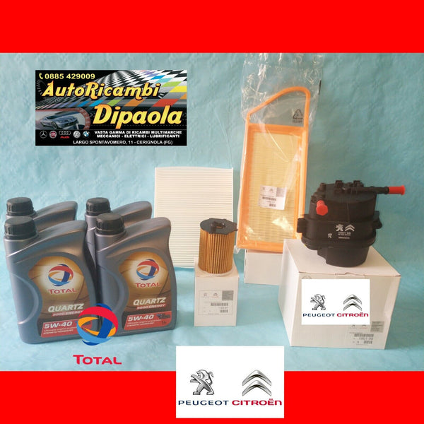 KIT TAGLIANDO ORIGINALE CITROEN C3 02-09 1.4 HDI 68 75 90 CV - Foto 7