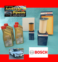 KIT TAGLIANDO VW VOLKSWAGEN GOLF 7 VII 1.6 2.0 TDI GTD CASTROL 5W30 FILTRI BOSCH