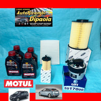 KIT TAGLIANDO OE FORD C-MAX FOCUS II 1.6 TDCI 4L MOTUL 5W30 + 4 FILTRI ORIGINALI