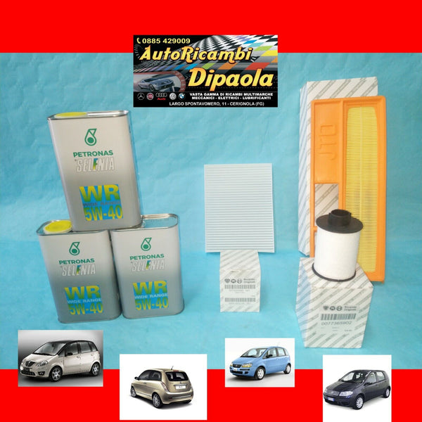 KIT TAGLIANDO ORIGINALE FIAT PUNTO 188 IDEA LANCIA MUSA Y 1.3 MULTIJET –  AUTORICAMBI DIPAOLA