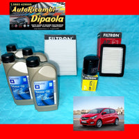 KIT TAGLIANDO OPEL KARL 1.0 BENZINA o GPL 4L OPEL GM DEXOS 2 5W30 + 3 FILTRI