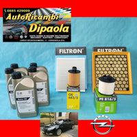 KIT TAGLIANDO OPEL INSIGNIA 1.6 CDTI 120 136 CV 5L OLIO OPEL GM 5W30 + 4 FILTRI