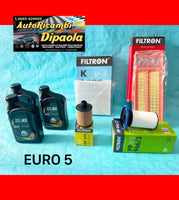 KIT TAGLIANDO FIAT TIPO 500L PANDA LANCIA Y 1.3 MULTIJET EURO 5 SELENIA + FILTRI