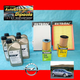 KIT TAGLIANDO OPEL ASTRA H 1.7 CDTI 80 100 110 125 CV 5L GM 5W30 + 4 FILTRI